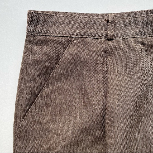 Vintage Nygard Collection Pleated High Waisted Dress Pants - Brown Tweed - Picture 2 of 12